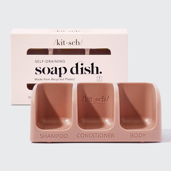 Bottle-Free Beauty Self-Draining Soap Dish