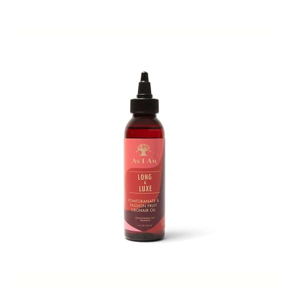 As I Am Long & Luxe Pomegranate & Passion Fruit GroHair Oil 120ml (4floz)