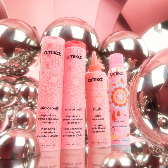 Amika mirrorball high shine + protect antioxidant shampoo