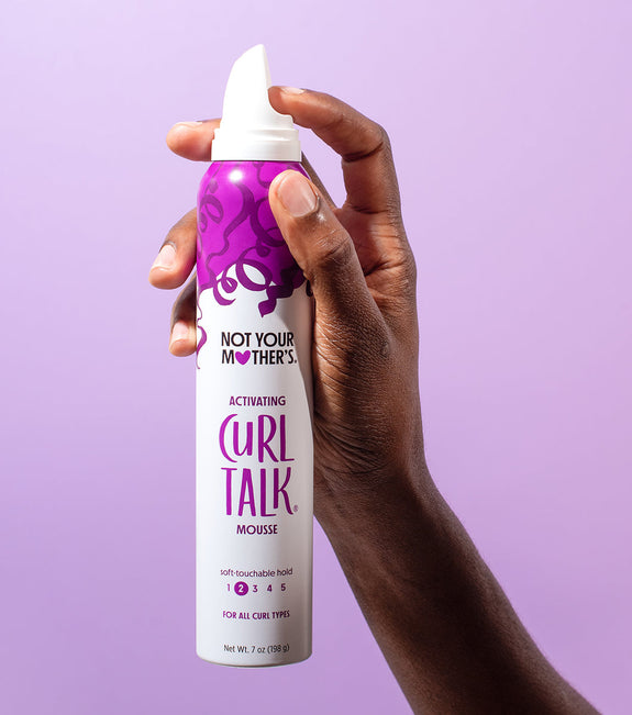 NOT YOUR MOTHER’S  CURL TALK ACTIVATING MOUSSE