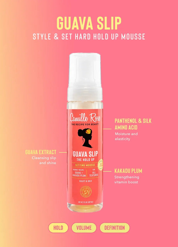 Camille Rose Guava Slip Hold Up Setting Mousse 207ml/7oz