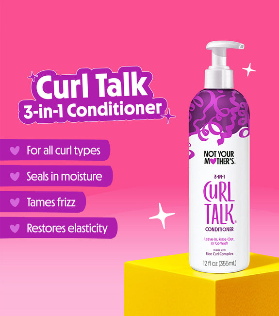NOT YOUR MOTHER’S  CURL TALK 3 IN 1 CONDITIONER 12 oz