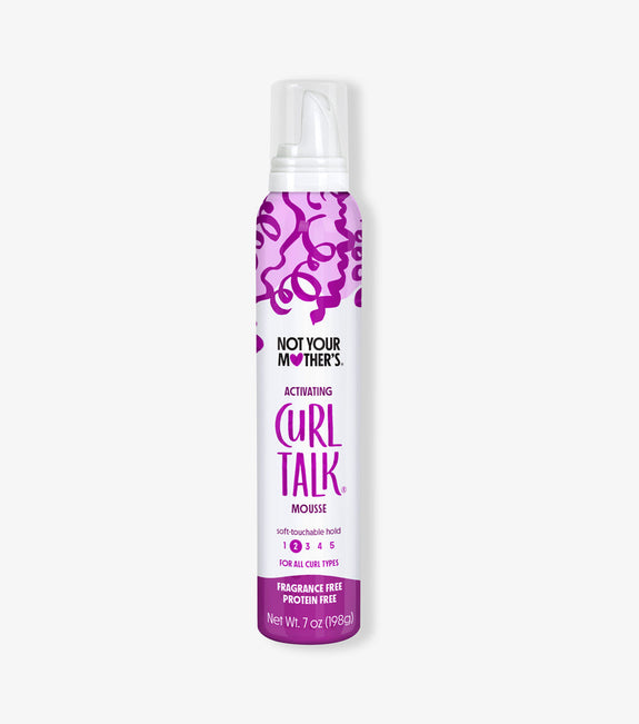 NOT YOUR MOTHER’S CURL TALK FRAGRANCE & PROTEIN FREE ACTIVATING MOUSSE 7 oz