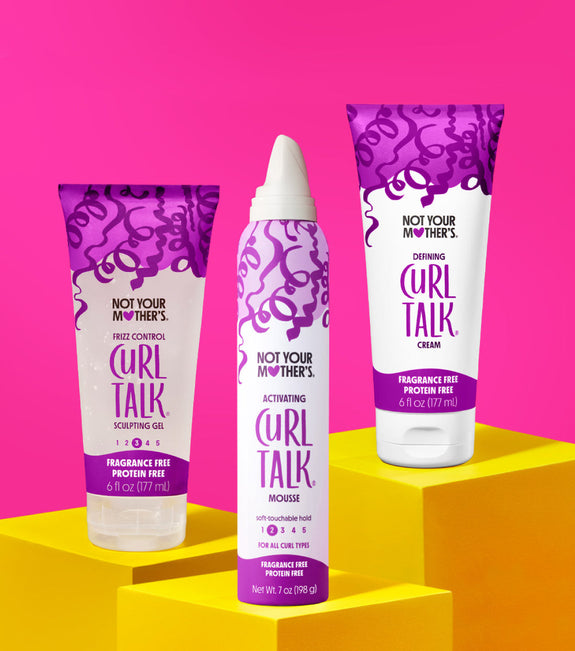 NOT YOUR MOTHER’S CURL TALK FRAGRANCE & PROTEIN FREE ACTIVATING MOUSSE 7 oz