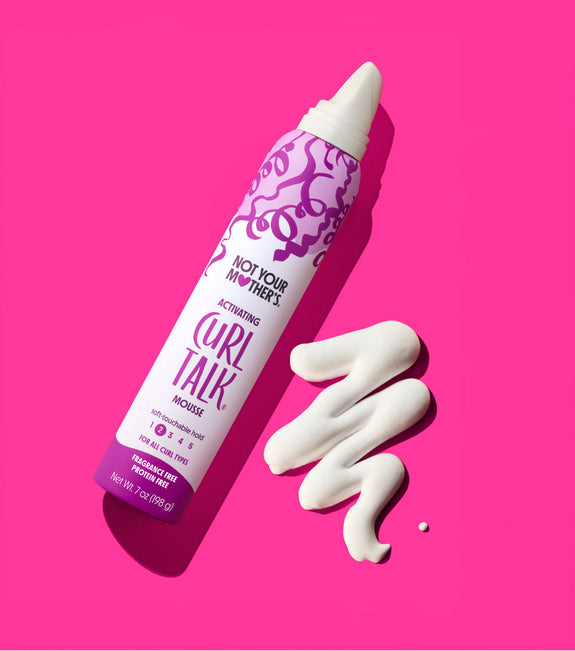 NOT YOUR MOTHER’S CURL TALK FRAGRANCE & PROTEIN FREE ACTIVATING MOUSSE 7 oz