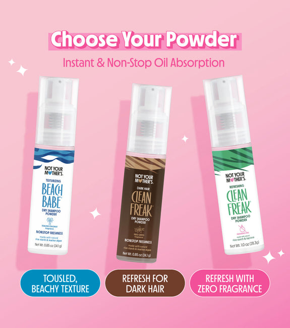 NOT YOUR MOTHER’S CLEAN FREAK DARK HAIR DRY SHAMPOO POWER