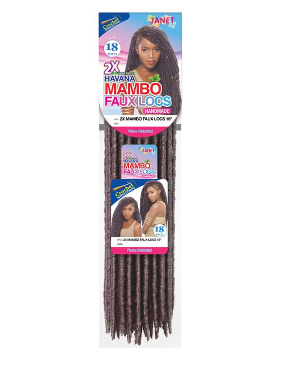 JANET 2X MAMBO FAUX LOCS  PREMIUM SYNTHETIC HAIR