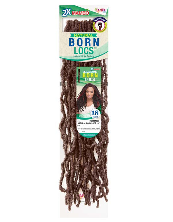 JANET 2X MAMBO NATURAL BORN LOCS  PREMIUM SYNTHETIC HAIR