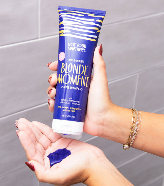 NOT YOUR MOTHER'S TONE & STRENGTHEN BLONDE MOMENT PURPLE BONDING SHAMPOO 237 ML