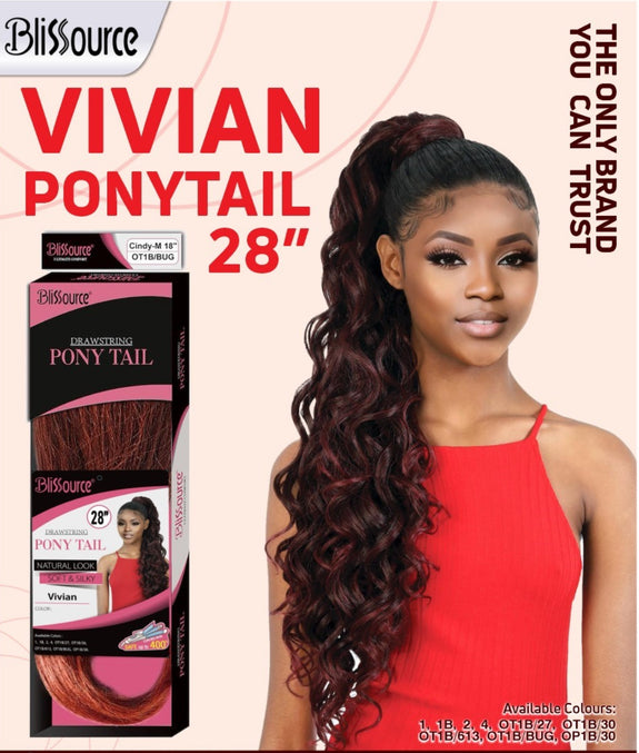 BLISSOURCE DRAWSTRING PONYTAIL VIVIAN