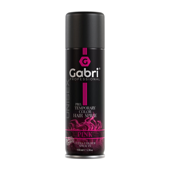 Gabri Professional  Pro Temporary Hair Colour Shimmer Spray Pink 150ml