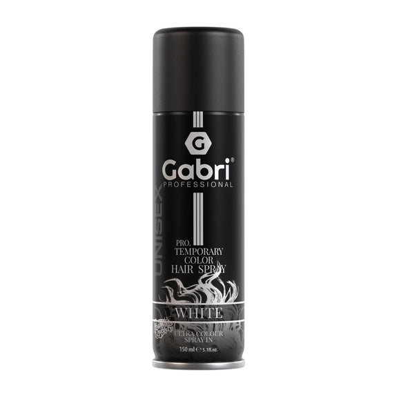 Gabri Professional  Pro Temporary Hair Colour Shimmer Spray White 150ml