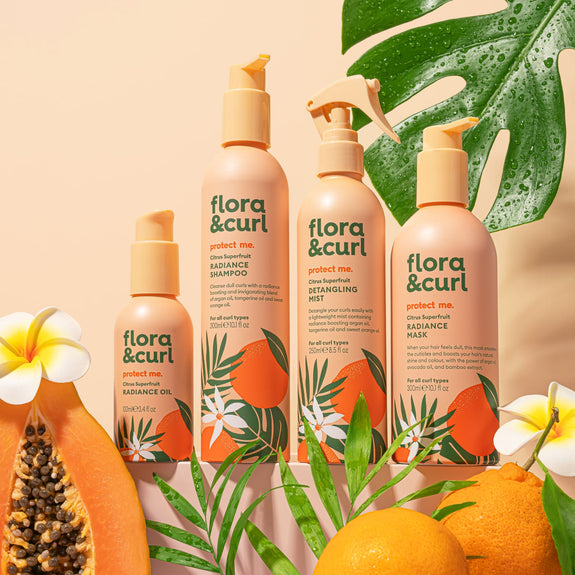 FLORA & CURL  protect me. Citrus Superfruit Radiance Mask 300ml