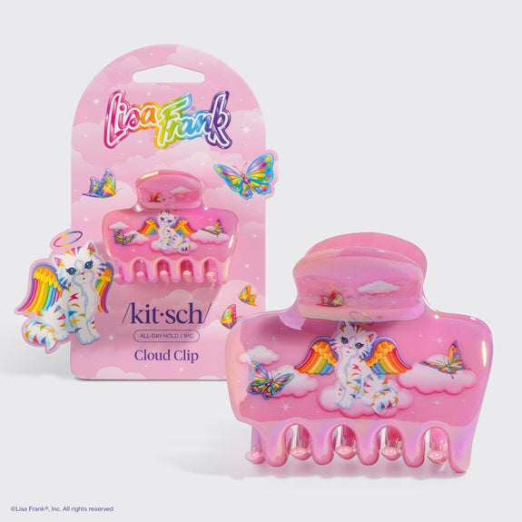 KITSCH  Lisa Frank x Kitsch Cloud Clip in Angel Kitty™