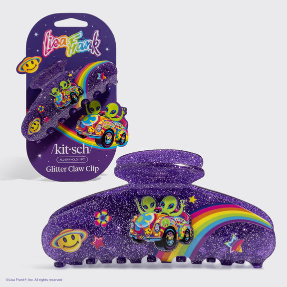 KITSCH  Lisa Frank x Kitsch Glitter Claw Clip in Zoomer™ & Zorbit™