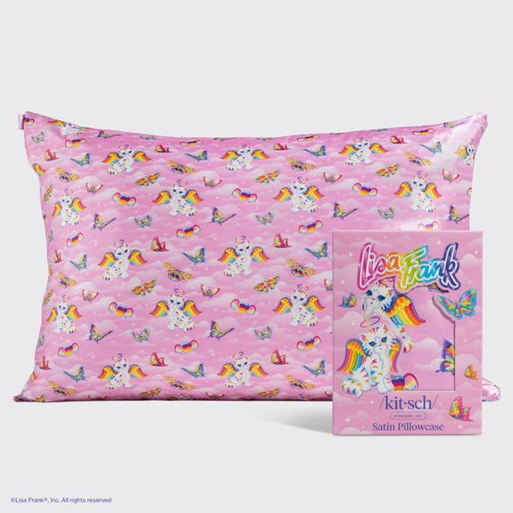 KITSCH  Lisa Frank x Kitsch Satin Pillowcase in Angel Kitty™