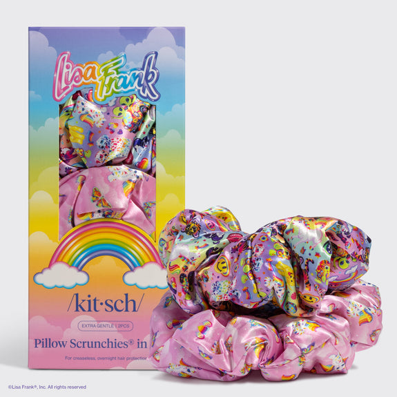 KITSCH  Lisa Frank x Kitsch Pillow Scrunchies® in Satin in The Fantastic World of Lisa Frank