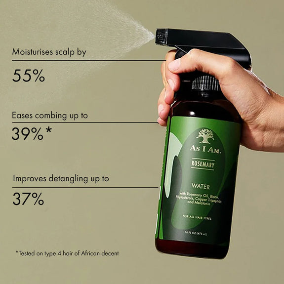 AS I AM  Rosemary Water 12 OZ