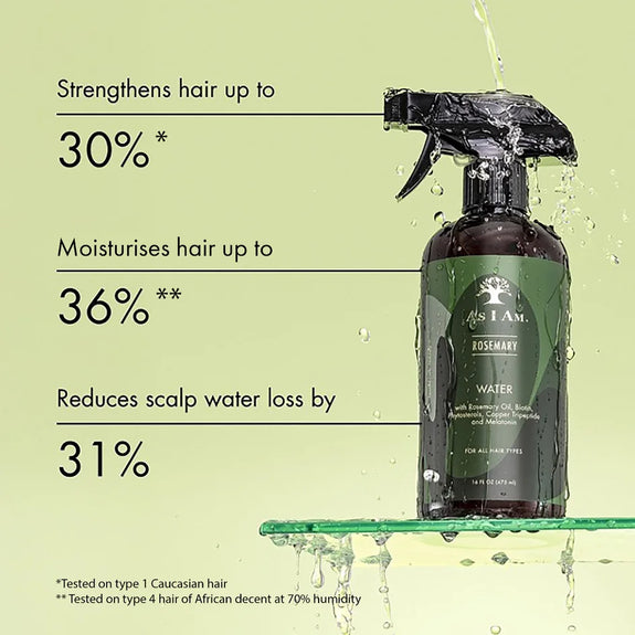 AS I AM  Rosemary Water 12 OZ