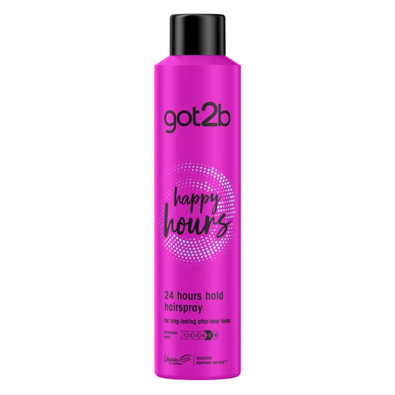 GOT2B 24HR HOLD HAIRSPRAY HAPPY HOUR 300ML