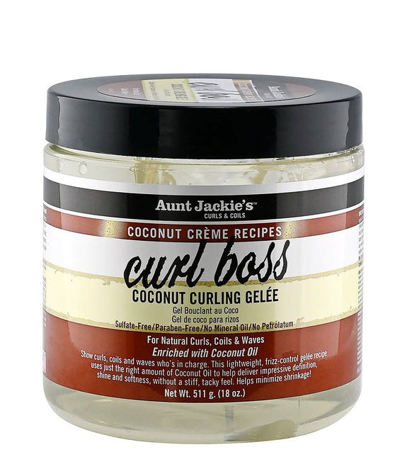 AUNT JACKIE’S Curl Boss – Coconut Curling Gelée   15 OZ