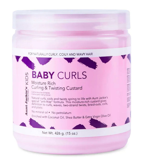 AUNT JACKIE’S KIDS Baby Curls – Curling & Twisting Custard 15 OZ