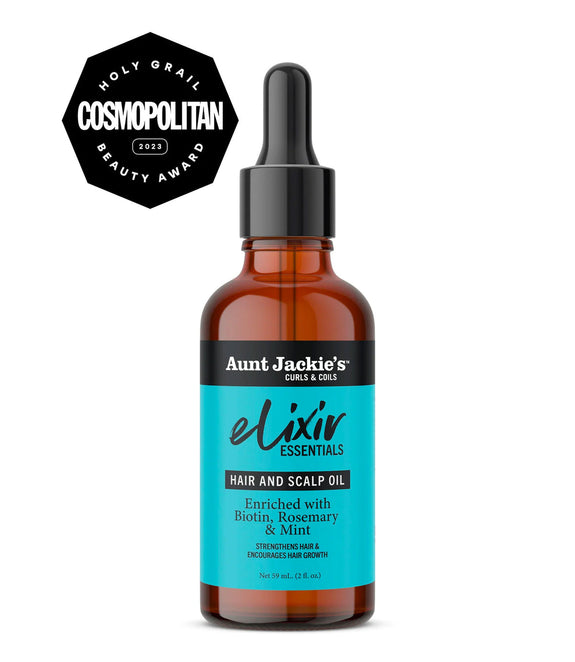 AUNT JACKIE’S Elixir Essentials: Biotin & Rosemary Hair & Scalp Oil  2 OZ