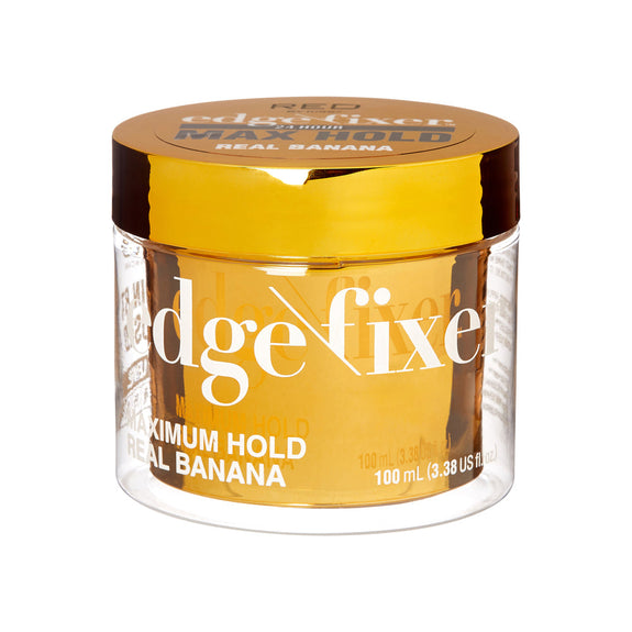 Red By Kiss Edge Fixer 24 Hour Edge Control Max Hold Non-Flaxing Wax Real Banana 100ml