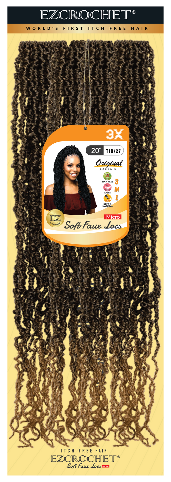 EZCROCHET Soft Faux Locs Micro 26"-3X