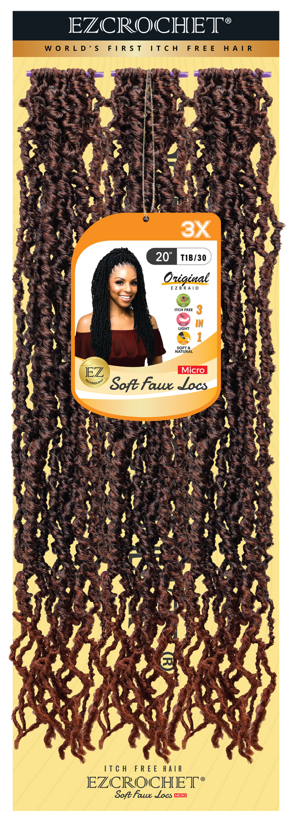 EZCROCHET Soft Faux Locs Micro 26"-3X