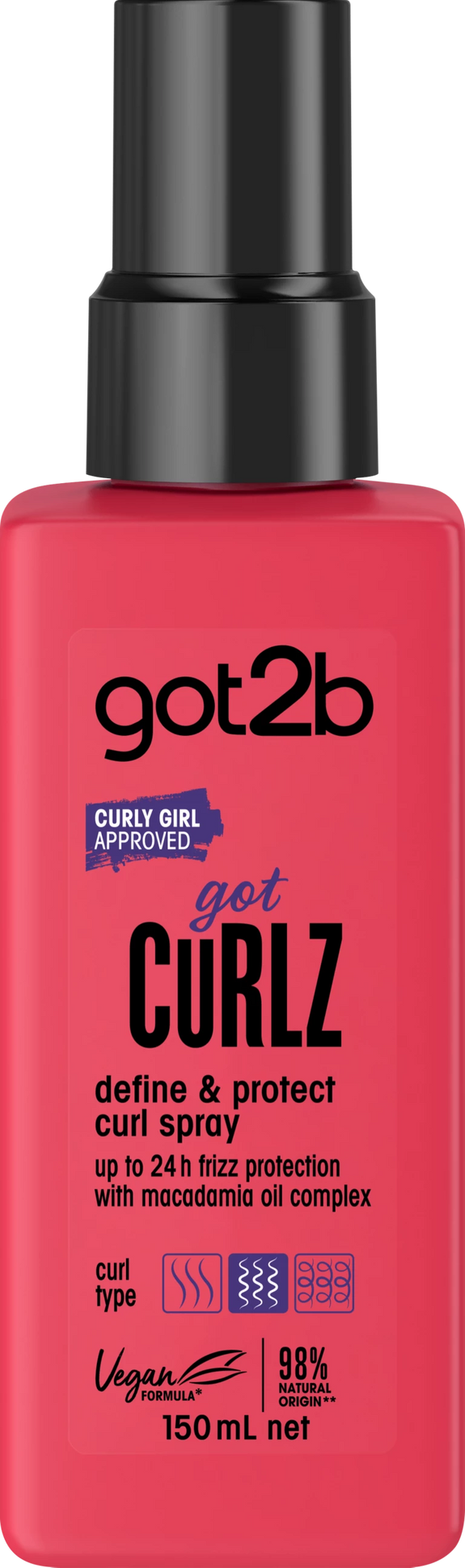 GOT2B DEFINE & PROTECT HAIR SPRAY GOTCURLZ 150 ML