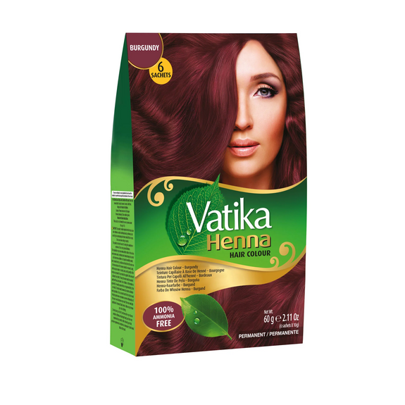 DABUR VATIKA Henna Hair Colour Sachets  10 g x 6