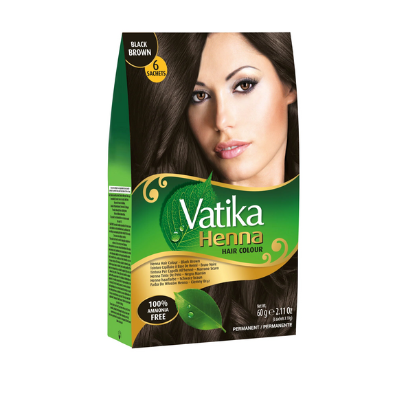 DABUR VATIKA Henna Hair Colour Sachets  10 g x 6