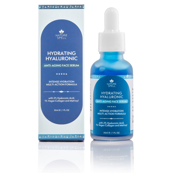 NATURE SPELL 2% Hyaluronic Acid + 1% Vegan Collagen Face Serum 30 ML