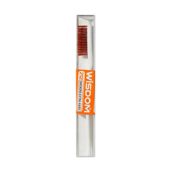 Wisdom 212 Smokers Extra Hard Tooth Brush - Orange