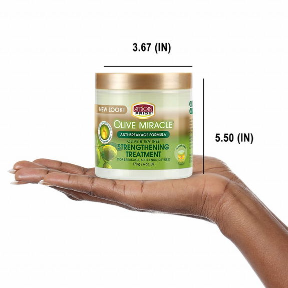 AFRICAN PRIDE OLIVE MIRACLE STRENGTHENING TREATMENT, 6OZ