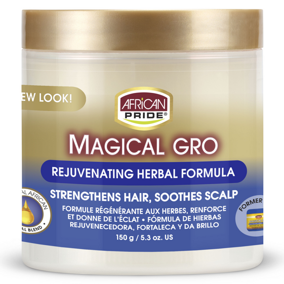 AFRICAN PRIDE OLIVE MIRACLE MAGICAL GRO REJUVENATING HERBAL FORMULA, 5.3OZ