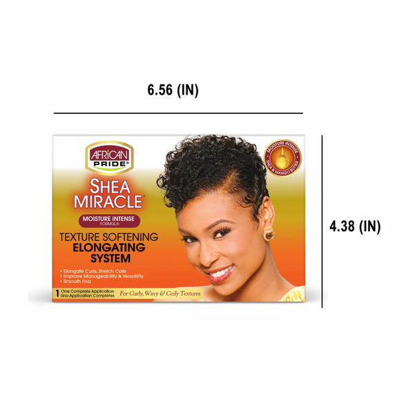 AFRICAN PRIDE SHEA MIRACLE TEXTURE SOFTENING SYSTEM KIT-370G