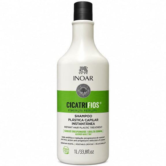INOAR Cicatrifios Hair Plastic Instantaneous Shampoo 1000ml/33.8 fl.oz
