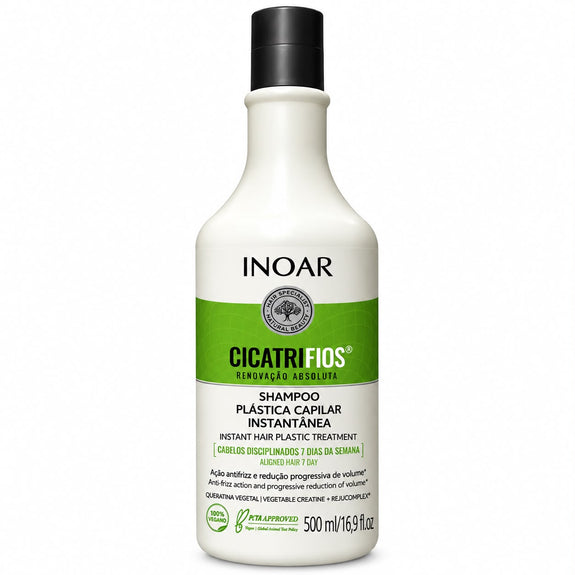 INOAR Cicatrifios Hair Plastic Instantaneous Shampoo 500ml/16.9 fl.oz