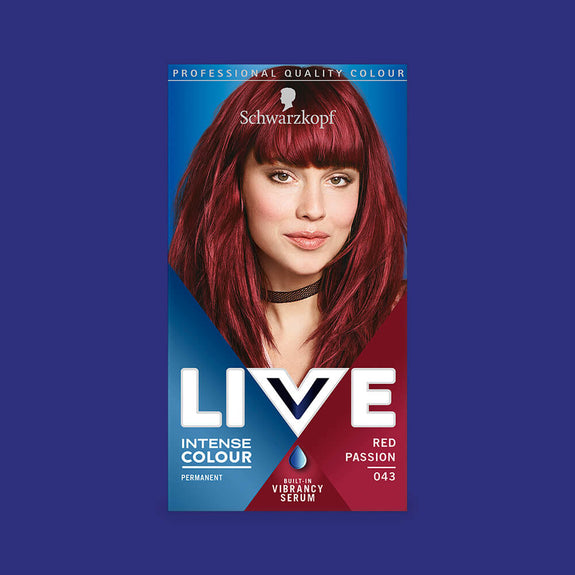 LIVE 043 PASSION RED PERMANENT COLOUR