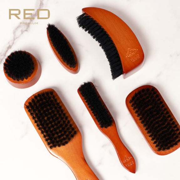 RED BY KISS Premium Beard Medium Soft Long Handle Brush