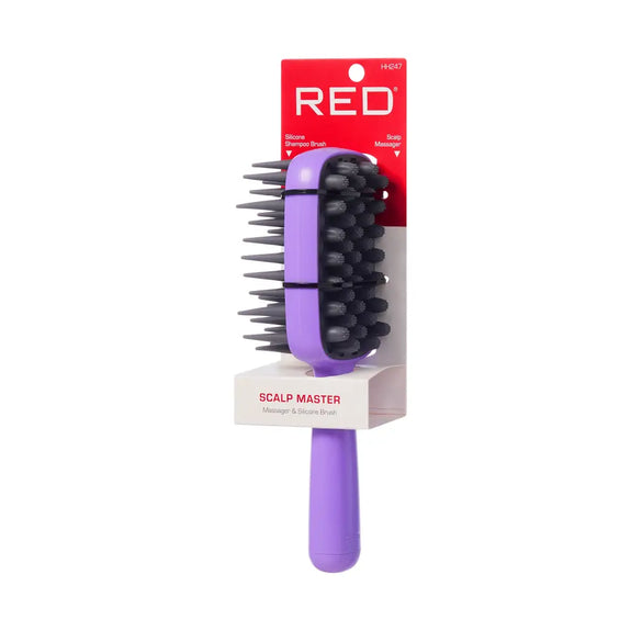 RED BY KISS 2-in-1 Scalp Massager & Shampoo Brush