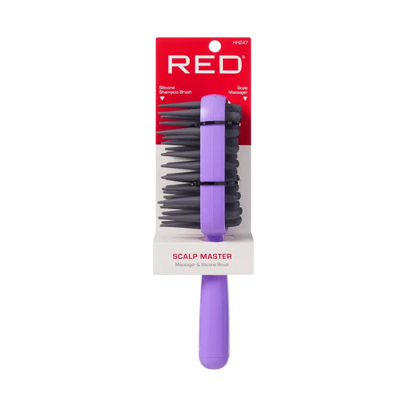 RED BY KISS 2-in-1 Scalp Massager & Shampoo Brush