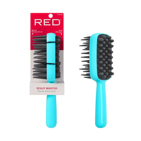 RED BY KISS 2-in-1 Scalp Massager & Shampoo Brush