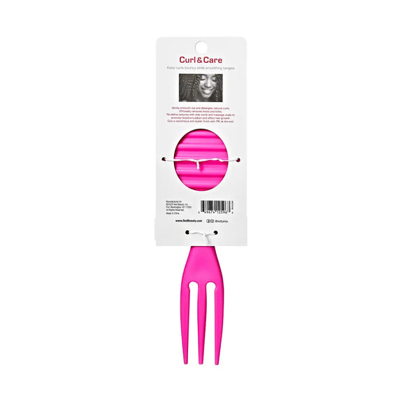 Red By Kiss Curl & Care 4-in-1 Detangle Brush Pink