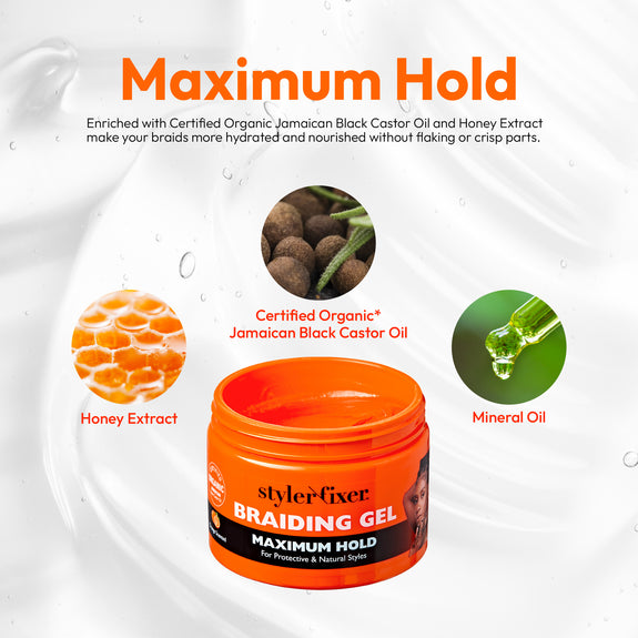 Red By Kiss Styler Fixer Maximum Hold Braiding Gel