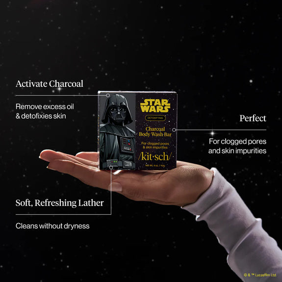 Kitsch Star Wars™ & Kitsch Charcoal Detoxifying Solid Body Wash - Darth Detox 113 G