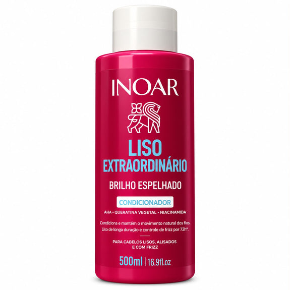 Inoar Liso Extraordinário Mirror Shine Conditioner 500ml / 16.9 fl. oz