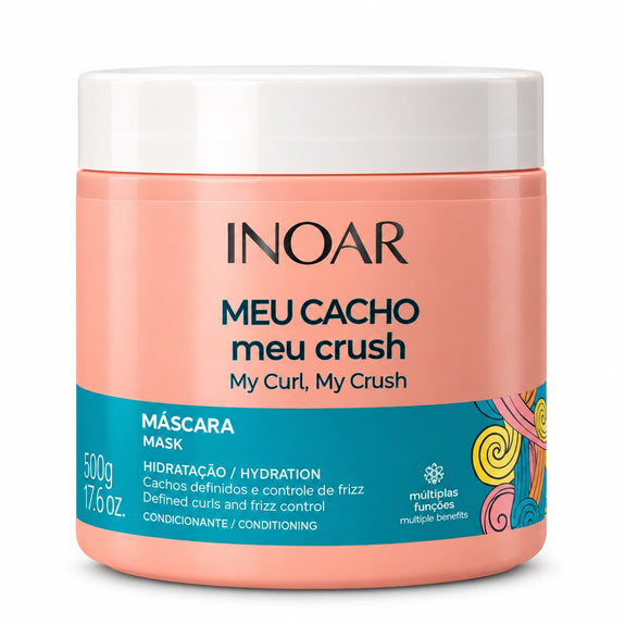 Inoar Meu Cacho Meu Crush Hydration & Frizz Control Hair Mask 500g / 17.6oz